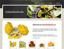 Tablet Screenshot of colombiaexotic.ca